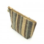 Jute Cosmetic Purses: Multi Stripes - CM-JTP107