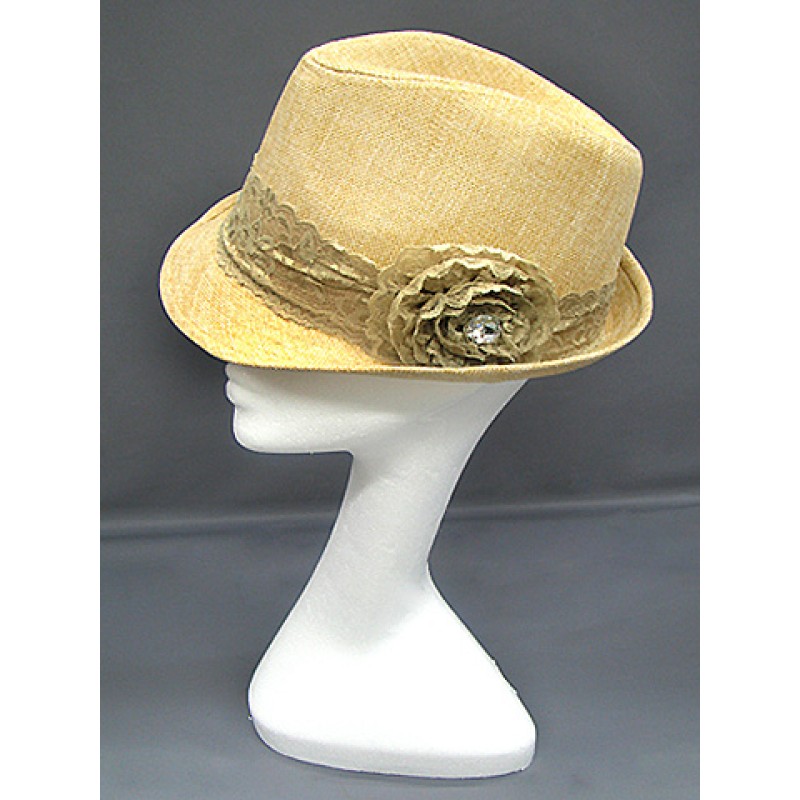 ON SALE! @ $18.95 - Fedora Straw Hat w 